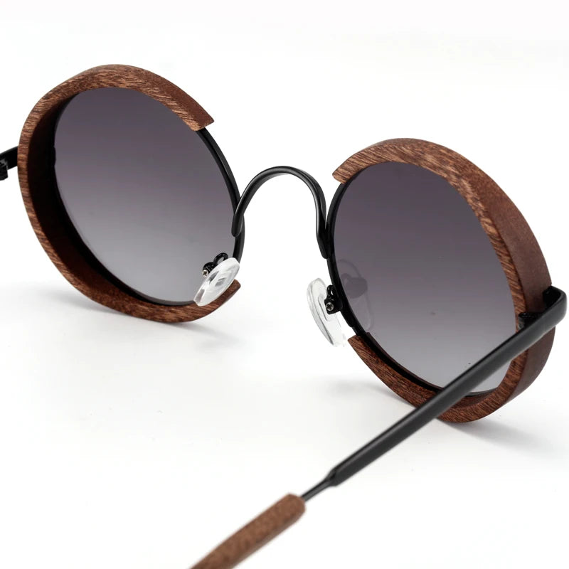 Retro Wooden Polarized Sunglasses