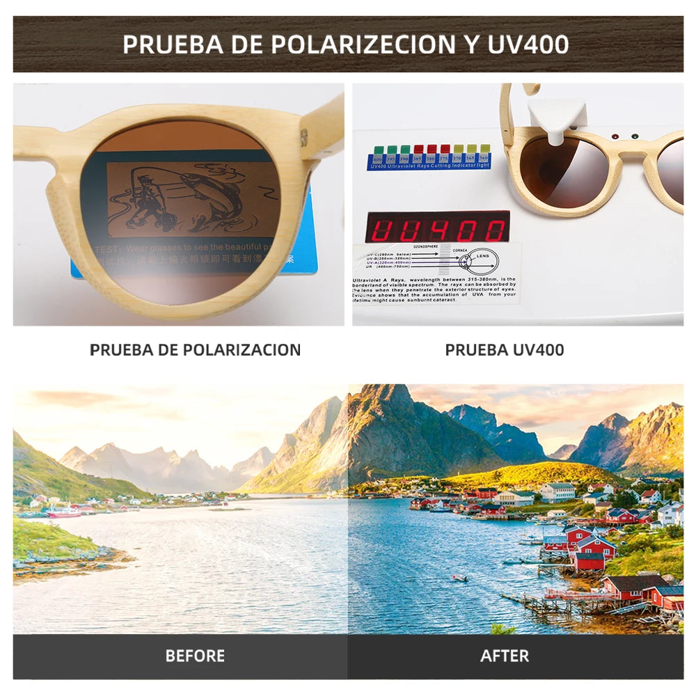 Polarized Bamboo Sunglasses