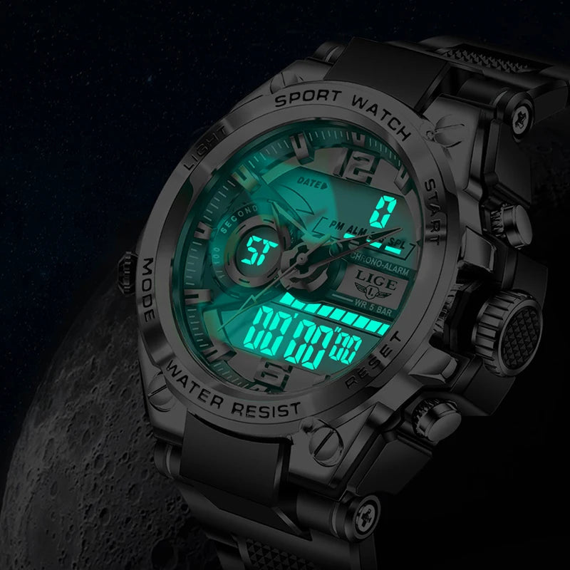 Men Military 50m Waterproof Quartz Watch