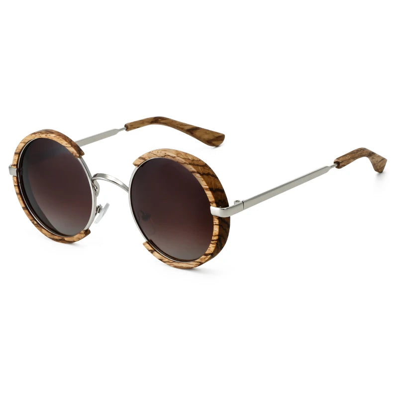 Retro Wooden Polarized Sunglasses
