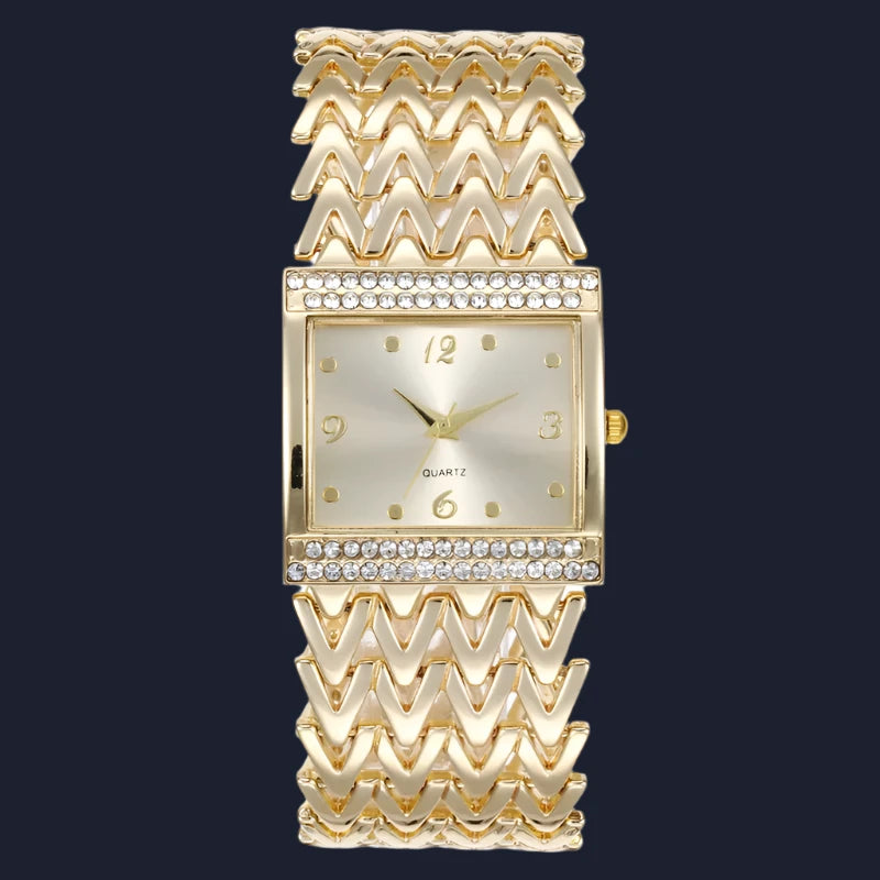 Square Stainless Steel Wrist Watch