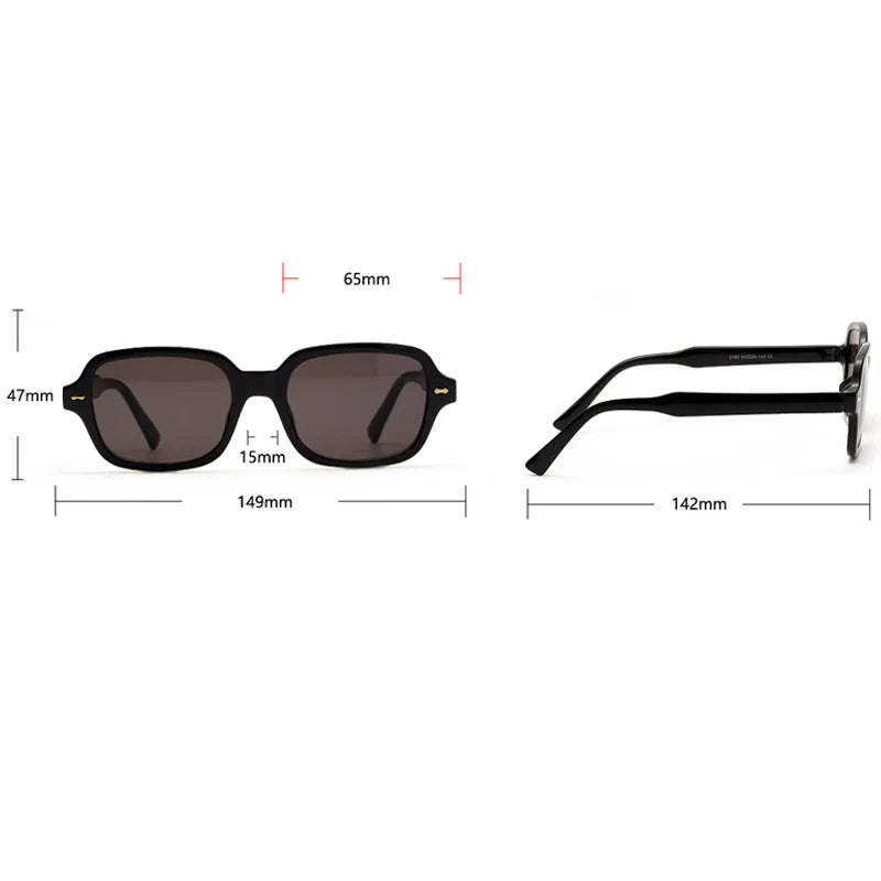Small Frame Yellow Sunglasses