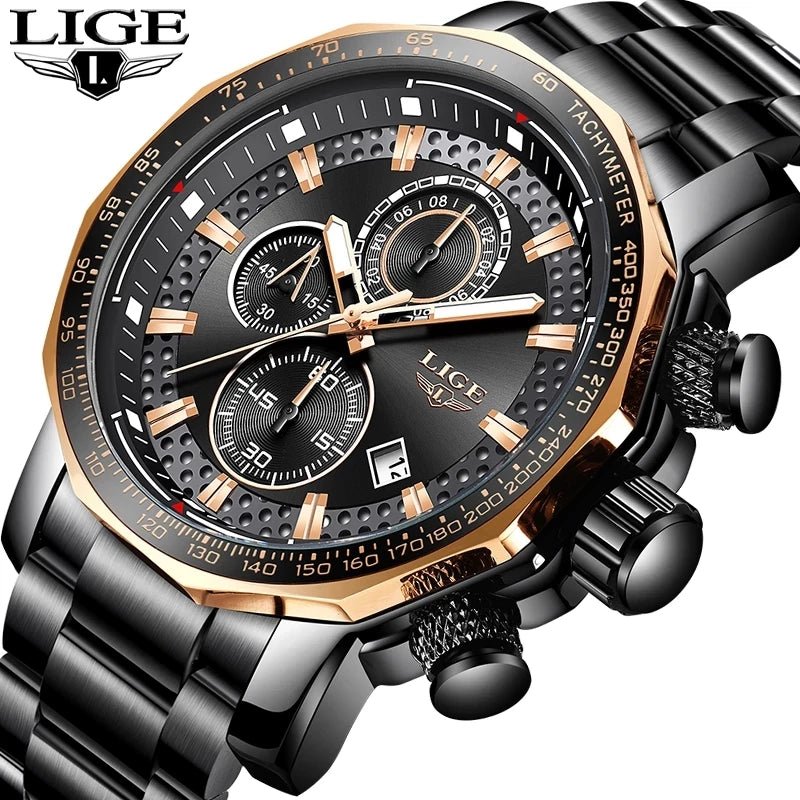 Classy Big Dial Waterproof Watch