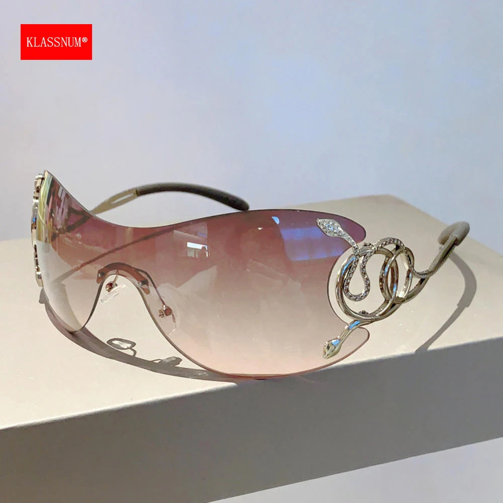 Gradient Rimless Sunglasses