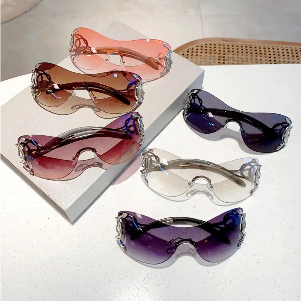 Gradient Rimless Sunglasses