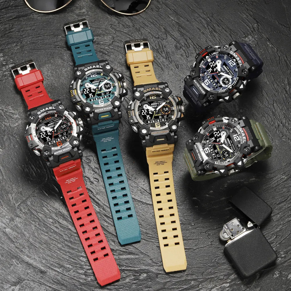 Dual Display Waterproof Sports Watch