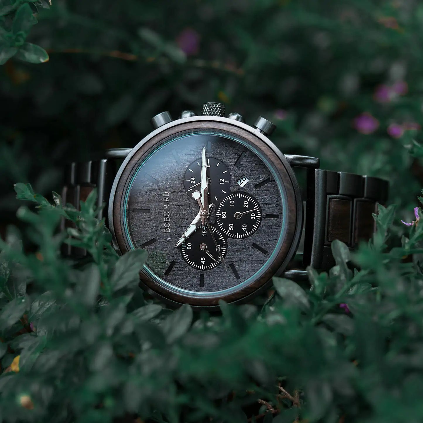 Luxury Wood Stainless Steel Wooden Watch