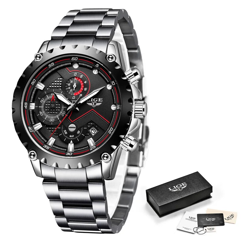 Stainless Steel 30m Waterproof Quartz Watch