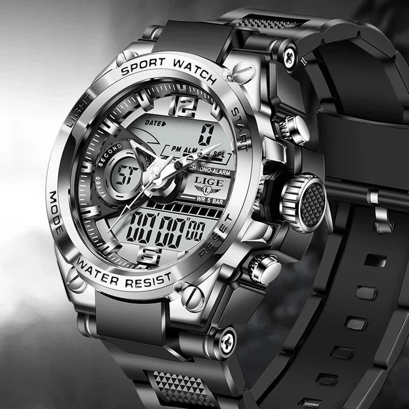 Men Military 50m Waterproof Quartz Watch