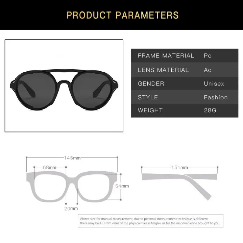 Classic Gothic Steampunk Sunglasses