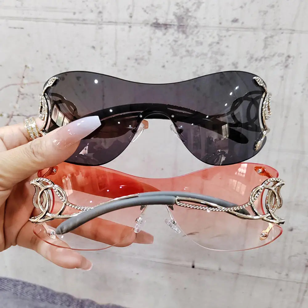 Gradient Rimless Sunglasses
