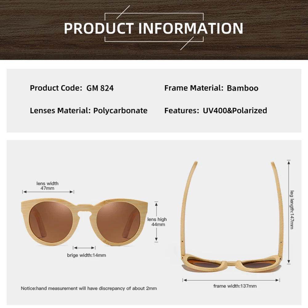Polarized Bamboo Sunglasses