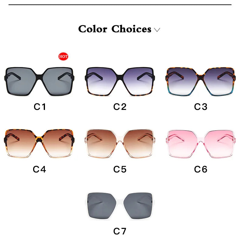 Luxury Gradient Oversized Sunglasses