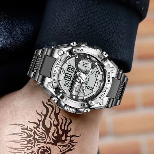 Men Military 50m Waterproof Quartz Watch