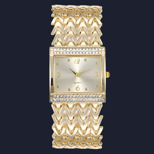 Square Stainless Steel Wrist Watch