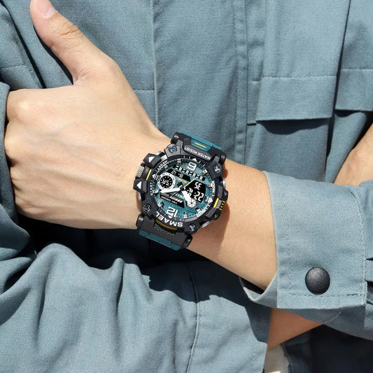 Dual Display Waterproof Sports Watch
