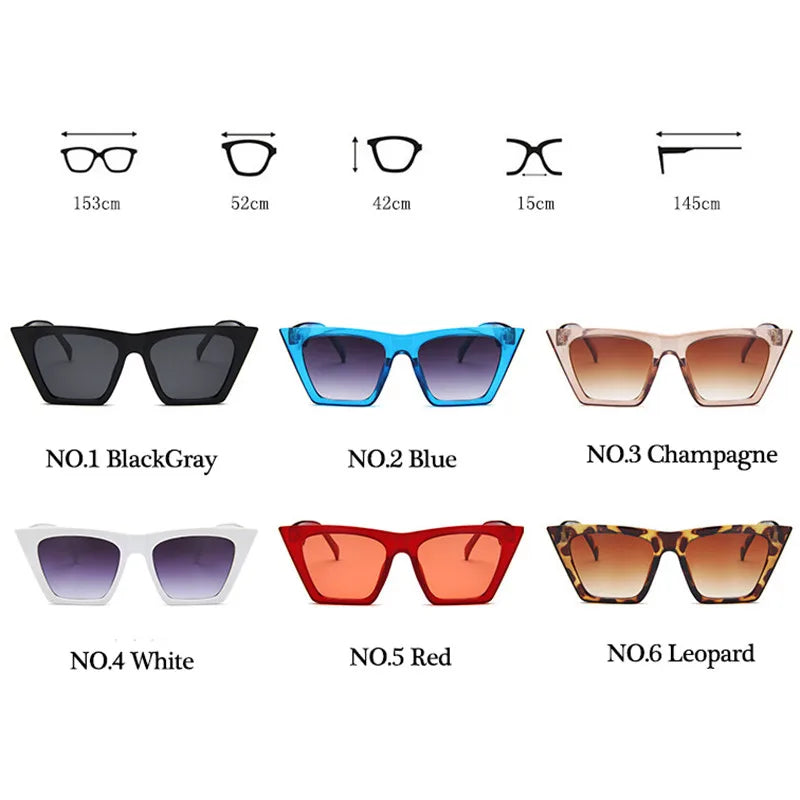 Cute Candy Color Lens Sunglasses